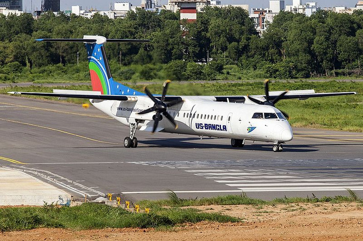 Trước đó, ngày 4/9/2015, một chiếc máy bay của hãng hàng không US-Bangla đã bị trượt khỏi đường băng tại sân bay Saidpur trong khi hạ cánh. Tuy nhiên, không ai bị thương. Ảnh: JetPhotos.