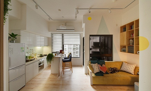 Căn hộ hiện đại và thoáng rộng hơn diện tích thực nhiều lần. Nguồn ảnh: Archdaily.
