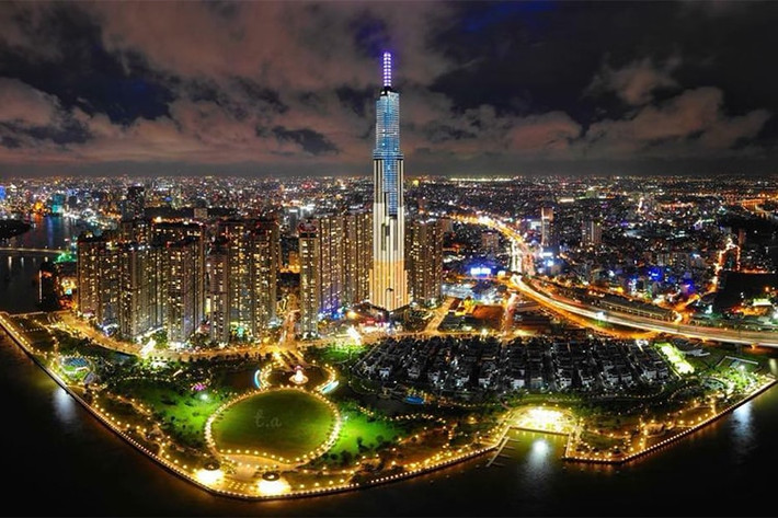 Tòa nhà Vincom Landmark 81 của Việt Nam xếp thứ 15 trong bảng xếp hạng của CTBUH với độ cao là 461,2 m. Ảnh: Getty Image