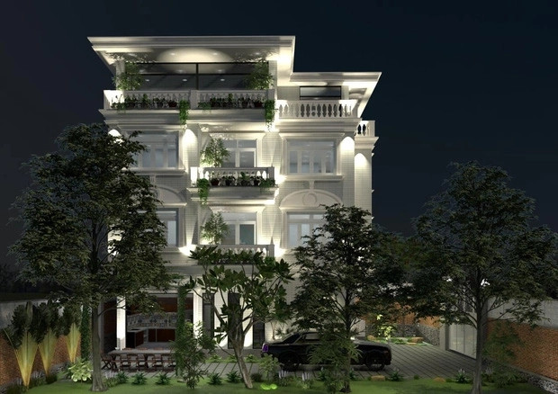 Biệt thự của Lý Nhã Kỳ có dáng dấp của một tòa lâu đài đồ sộ, có diện tích rộng rãi, lấy màu trắng làm chủ đạo.