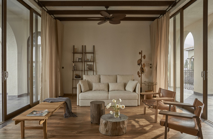 Các phòng đều tiếp xúc với thiên nhiên. Ảnh: Wuyhoang Studio