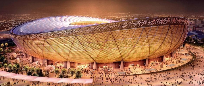 Trong đó, sân vận động Lusail Iconic có sức chứa 86.250 chỗ ngồi, cách thành phố Doha 20 km. Ảnh: BI.