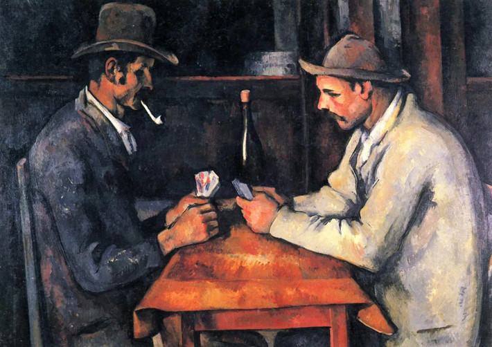 Bức tranh “The Card Players” của nghệ sĩ người Pháp Paul Cezzane trị giá 275 triệu USD thuộc sở hữu của gia đình Hoàng gia Al Thani ở Qatar, đây là quốc gia giàu thứ tư thế giới theo WorldAtlas.