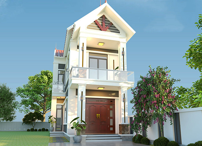 Sự đơn giản nhưng không kém phần tiện nghi cũng là điểm nhấn của mẫu nhà ống mái thái. Ảnh: Nhadepktv