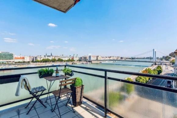 Đặc biệt, ngôi nhà có tầm "view triệu đô" khi trước mặt là khúc đẹp nhất của dòng sông Danube.