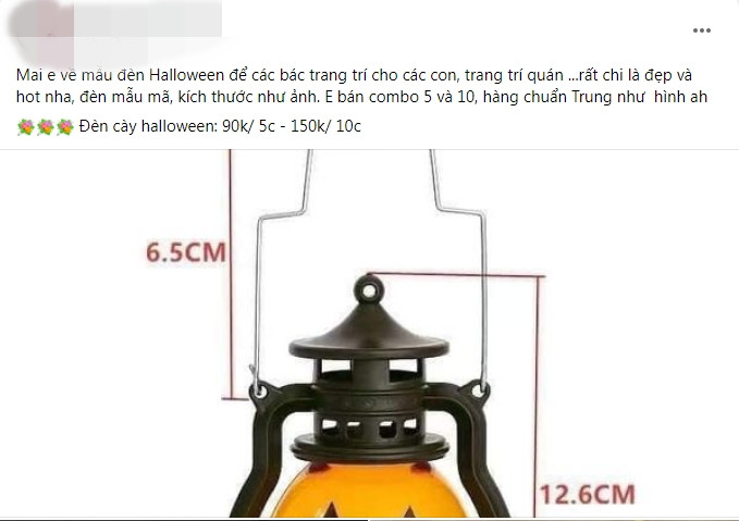 Tuy không có nguồn gốc gần gũi, tương đồng nhưng hàng năm, lễ hội Halloween 31/10 vẫn khá sôi động tại Việt Nam. Những ngày này, trên chợ mạng những món đồ trang trí, trang phục hóa trang Hallowen được rao bán khá nhiều. Ảnh chụp màn hình