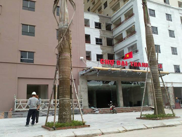 Khu công trình chợ Đại Thanh tại khu đô thị Đại Thanh. Ảnh: Kinh tế đô thị