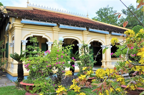 Đây là một trong những ngôi nhà lâu đời nhất tại làng cổ Đông Hòa Hiệp, hiện do ông Phan Văn Đức trông nom, quản lý. Ảnh: Cofarm-agritech