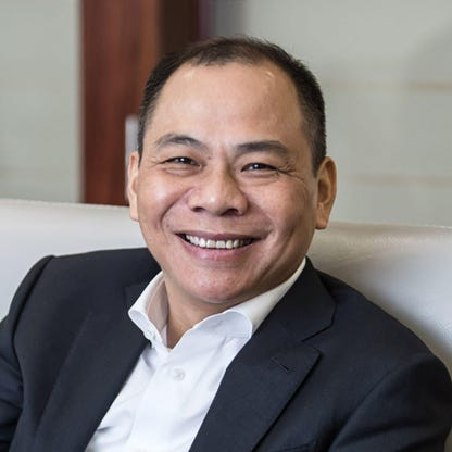 Tỷ phú Phạm Nhật Vượng là người giàu nhất Việt Nam với khối tài sản 4,3 tỷ USD (theo Forbes). Ảnh: Forbes