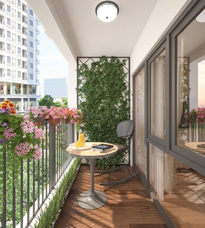 Không gian ngoài chật hẹp thì gia chủ nên hạn chế sử dụng nhiều món nội thất và kích thước cỡ lớn.