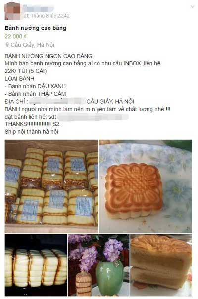 Loại bánh này có giá từ 4.000-6.000 đồng một cái, và chỉ bán cọc 5 chiếc trở lên. Ảnh: Zing.