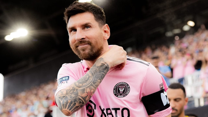 Tại đây, Messi nhận được mức lương 1,03 triệu USD một tuần, hoặc 54 triệu USD một năm, trong vòng bốn năm. Ảnh: League Soccer