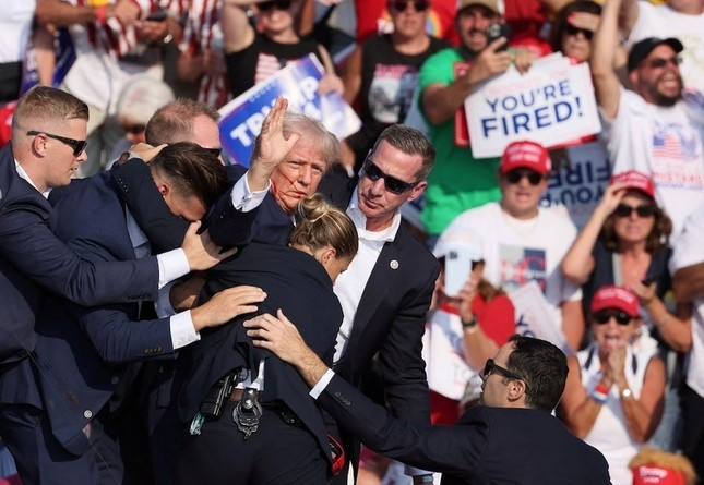 Mới đây, vụ nổ súng khiến cựu Tổng thống Mỹ Donald Trump bị thương khiến dư luận xôn xao. Ảnh: Reuters