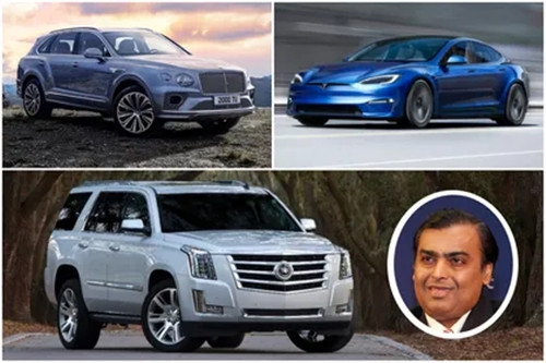 Bên cạnh đó, tỷ phú Mukesh Ambani còn sở hữu bộ sưu tập 168 chiếc xe hơi, bao gồm siêu xe tốc độ cao đến cả những xế hộp bọc thép để giữ an toàn cho người giàu có. Ảnh: BI