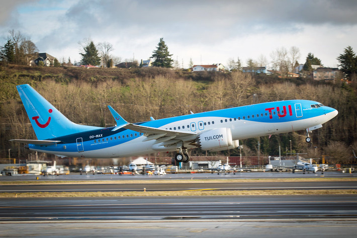 Hãng hàng không du lịch giải trí TUI vận hành 15 chiếc Boeing 737 Max với nhiều nhãn hiệu khác nhau.