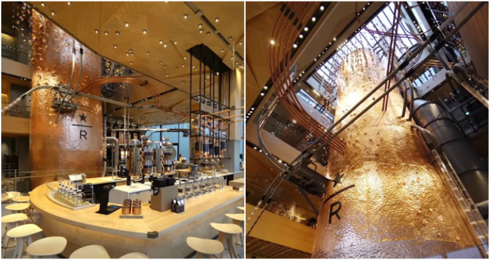 Sau các chi nhánh ở New York, Seattle, Milan và Thượng Hảỉ, mới đây Starbucks đã mở thêm một cửa hàng cafe "khủng" tại Tokyo (Nhật Bản) với diện tích gần 3.000 m2.