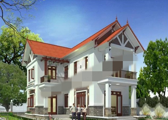 Mẫu nhà chữ L 2 tầng, diện tích 100m2 luôn được đánh giá rất cao vì nó giúp hài hòa nhiều yếu tố lại tiết kiệm chi phí xây dựng. Ảnh: Thietkenhadepmoi.