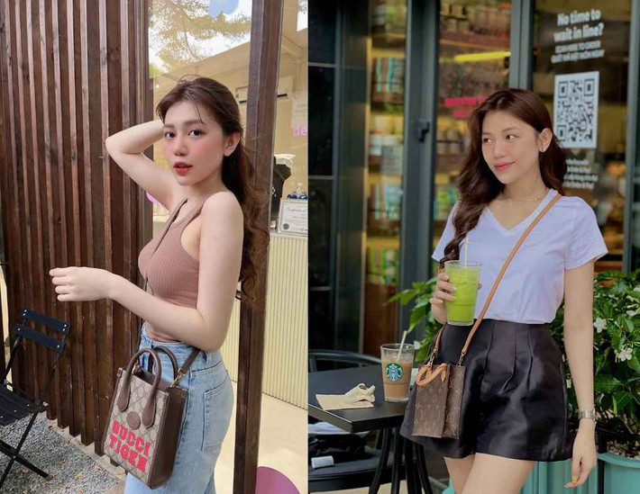 Tận dụng lợi thế sắc vóc, bạn gái Phan Tuấn Tài khéo léo kết hợp trang phục đơn giản nhưng vẫn nổi bật, gây ấn tượng. Cô theo đuổi phong cách trẻ trung, nữ tính và phù hợp với lứa tuổi (Ảnh: FBNV).
