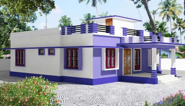 Trên nền diện tích 110m2, ngôi nhà cấp 4 mái bằng gồm 3 phòng ngủ, một phòng ăn, hai phòng tắm, nhà bếp và phòng khách. Ảnh: Datbinhduong.