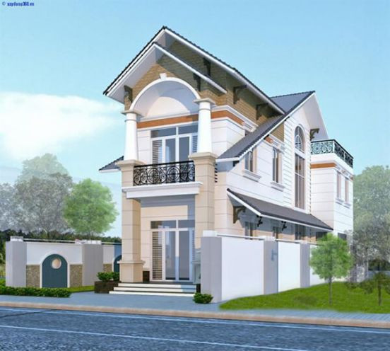 Từng chi tiết xung quanh ngôi nhà được thiết kế đa dạng và phong phú. Ảnh: Nhadatdian24h.