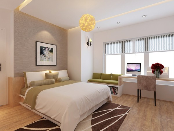 Sự đồng bộ về màu sắc và ánh sáng khiến căn hộ luôn rộng rãi và thoáng mát. Ảnh: HomeSetting.
