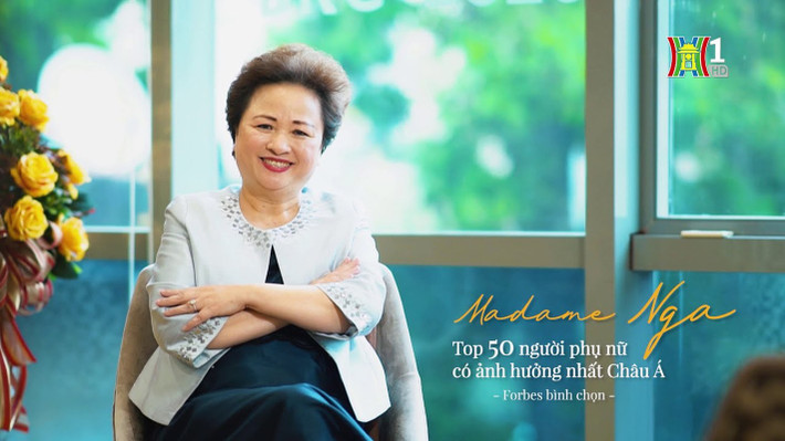 Doanh nhân Nguyễn Thị Nga cũng từng lọt Top 50 người phụ nữ quyền lực nhất Châu Á vào năm 2019 theo bình chọn của Forbes. Ảnh: Hanoitv