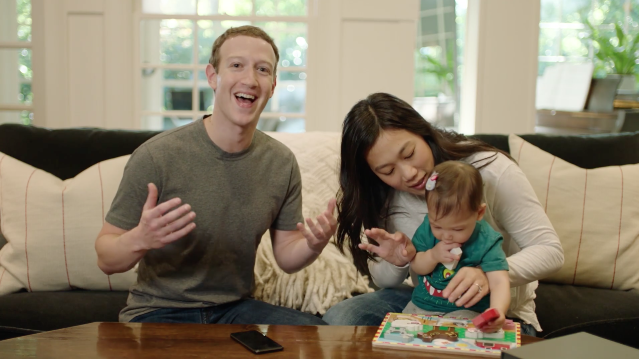 Mark Zuckerberg cho biết, gia đình sẽ tặng 99% cổ phần công ty trong suốt cuộc đời cho một quỹ tự thành lập nhằm "thúc đẩy bình đẳng cho tất cả trẻ em ở thế hệ sau. Ảnh: Getty