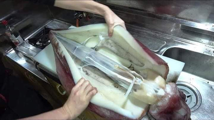 Những ngày gần đây, trên chợ mạng xuất hiện nhiều người bán loại mực xà đại dương có cân nặng khủng từ 1 - 5kg.