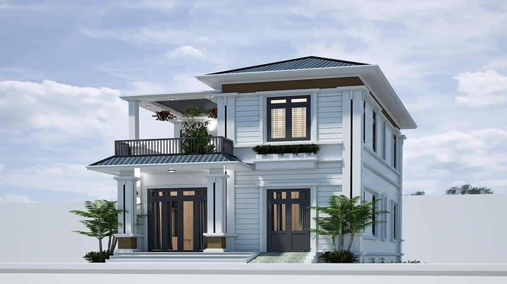 Nhà mái Nhật 2 tầng cũng là xu hướng được ưa chuộng tại các vùng quê năm 2020. Nguồn ảnh: Internet.