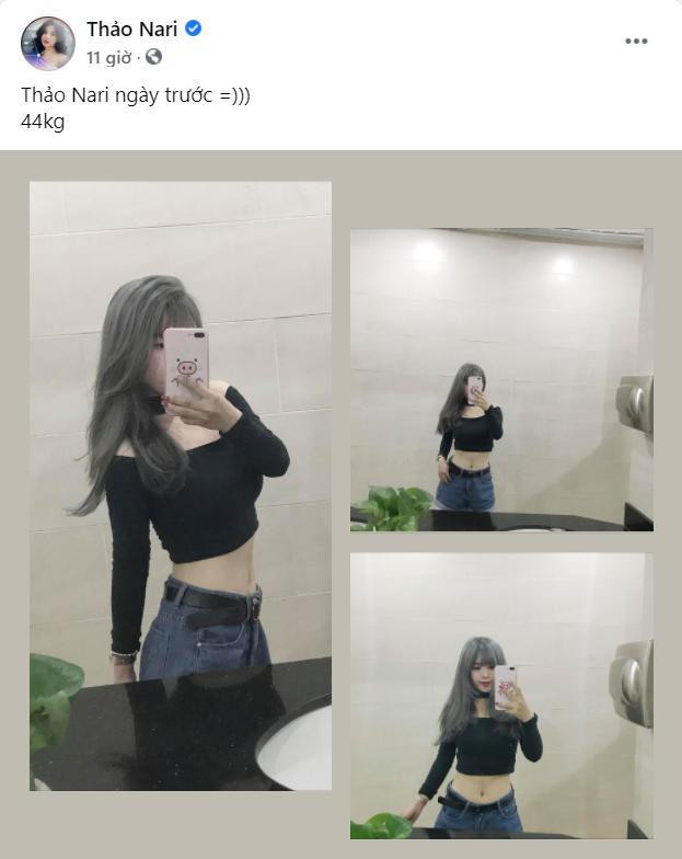Mới đây, sau khi lấy chồng được ít lâu, Thảo Nari lần đầu tiết lộ chỉ số cân nặng của cô đã được cộng thêm 11kg. Vậy nên "giảm cân" là điều mà cô nàng này luôn đau đáu.