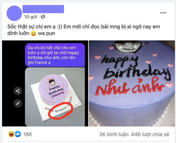 Chưa hết, anh làm bánh còn hào hứng nói với khách hàng rằng đã vẽ thêm... bãi cỏ cho hà mã.