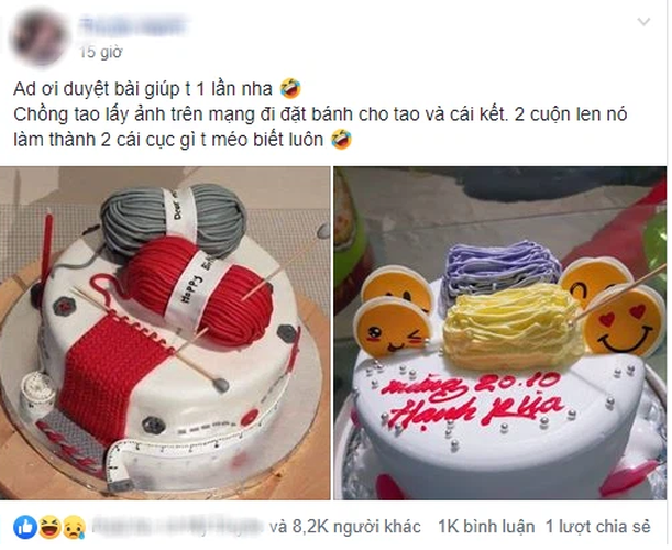 Liên hệ với chủ nhân của chiếc bánh kem, Đỗ Hoà cho biết câu chuyện diễn ra từ năm ngoái, khi đó cậu bạn đặt bánh với giá 200k.