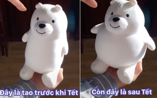 Trước và sau Tết, thân hình nặng nề lên trông thấy.