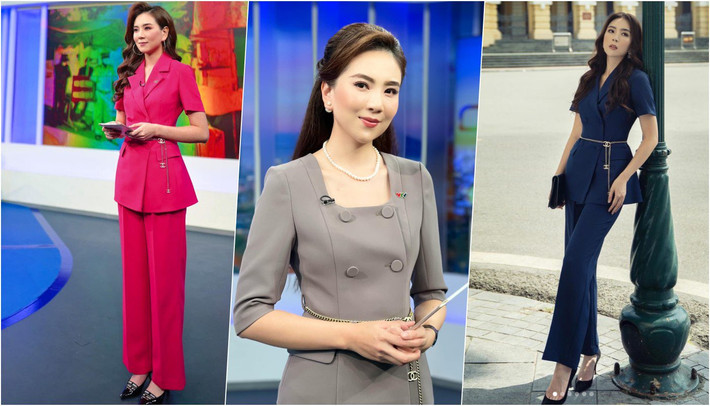 Sở hữu gương mặt khả ái, chiều cao ấn tượng 1m72 cùng vóc dáng cân đối, BTV Mai Ngọc dễ dàng kết thân với nhiều style khác nhau.