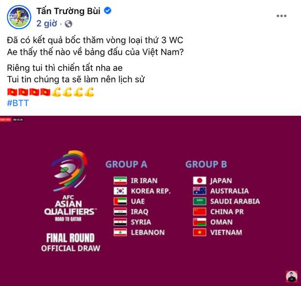 Sau kết quả bốc thăm thi đấu, một vài cầu thủ Việt Nam đã có phản ứng gây chú ý trên trang cá nhân.