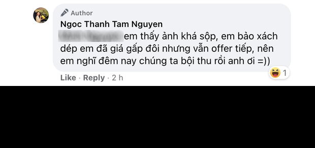 Chưa hết, bên dưới phần bình luận, Ngọc Thanh Tâm còn tiết lộ cô nàng đã đáp trả người gạ tình một cách đầy bá đạo.