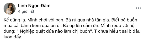 Nghi vấn Thiều Bảo Trâm dọn ra khỏi nhà Sơn Tùng M-TP tưởng như vẫn là một dấu hỏi chấm, nhưng lại được được Linh Ngọc Đàm vô tình hé lộ trong status mới vào tối ngày 26/1.