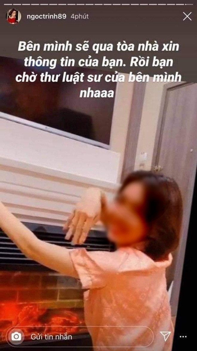 Không chỉ cảnh cáo hàng xóm sau vụ bị quay lén, người đẹp Ngọc Trinh còn tuyên bố sẽ đưa ra pháp luật để xứ lý hành vi xâm phạm đời tư.