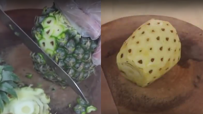 Một trong những tiêu chí đánh giá khi vào bếp trong mắt nhiều người ngoài chặt gà thì đó là gọt dứa. Đây là một công việc ngoài việc đòi hỏi sự khéo léo thì cũng cần bản tính kiên trì. Muốn gọt nhanh nhìn tưởng dễ nhưng khi vào thực hành thì không phải ai cũng biết làm.