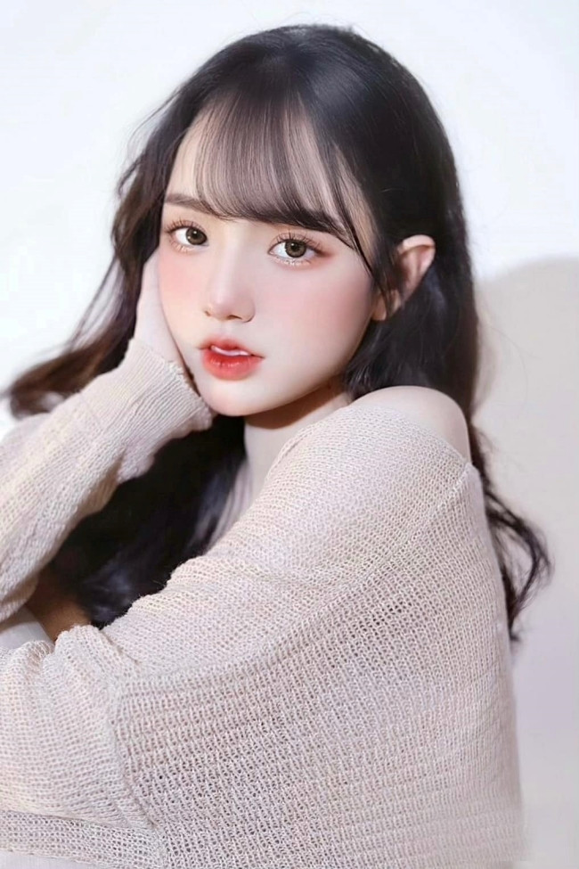 Không khó để nhận ra hình ảnh trưởng thành hơn của Ngọc Khánh so với thời điểm còn học cấp 3. Những hình ảnh mặc áo dài như thế này của cô nhận được nhiều lời khen của cư dân mạng.