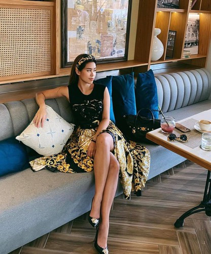 Tinh thần thể thao của nàng rich kid khiến dân mạng thả tim rầm rầm bên cạnh vóc dáng nuột nà.