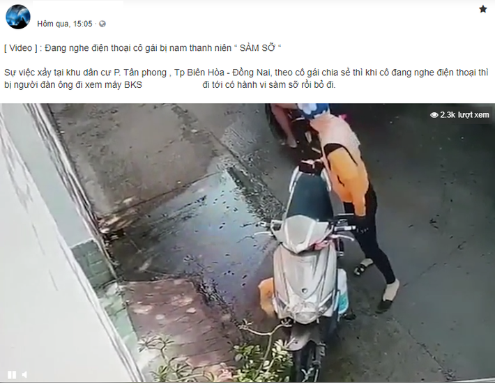 Mới đây, trên mạng xã hội xuất hiện đoạn clip ghi lại hình ảnh cô gái bị một người đàn ông đi đường sàm sỡ ngay trước của nhà thu hút sự chú ý của đông đảo cộng đồng mạng.