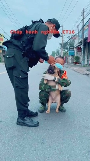 Cư dân mạng tỏ ra vô cùng thích thú với những đoạn clip về 3 chú chó với chốt chống dịch trên. Nhiều người còn đùa rằng chủ chó nên giữ “boss” nhà mình cho kĩ, vì nếu để chúng tiếp tục đi xin ăn thế kia thì có ngày bị mấy cán bộ trực chốt bắt phạt 2 triệu đồng để “bồi thường”.