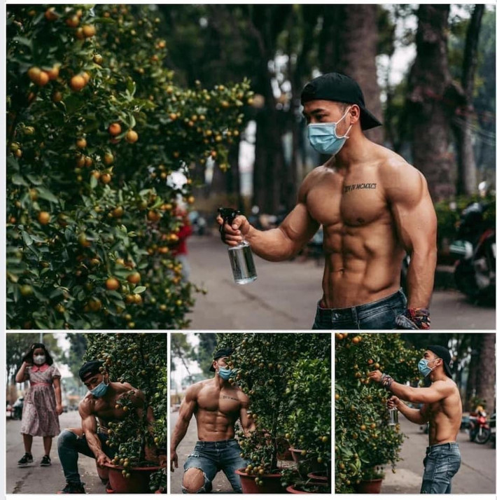 Mạng xã hội vừa chia sẻ hình ảnh trai đẹp bán quất khiến chị em mê mẩn vì thân hình quá tuyệt vời.