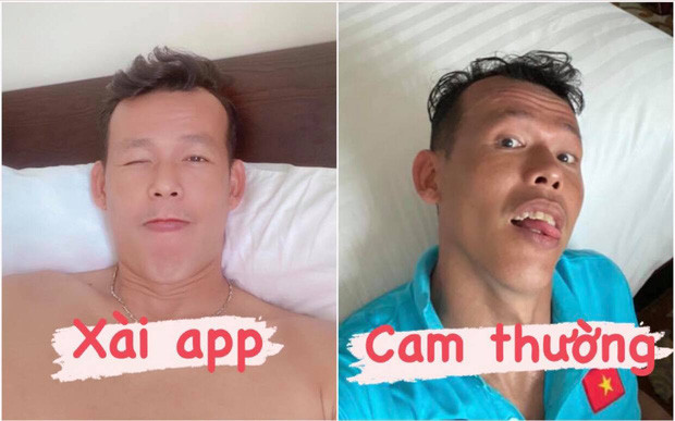 Ngoài là "vựa muối" mới nổi trong số các cầu thủ đội tuyển Việt Nam. Mới đây, Tấn Trường còn bị netizen so sánh ảnh xài app và cam thường bởi nó có sự khác biệt quá rõ rệt.