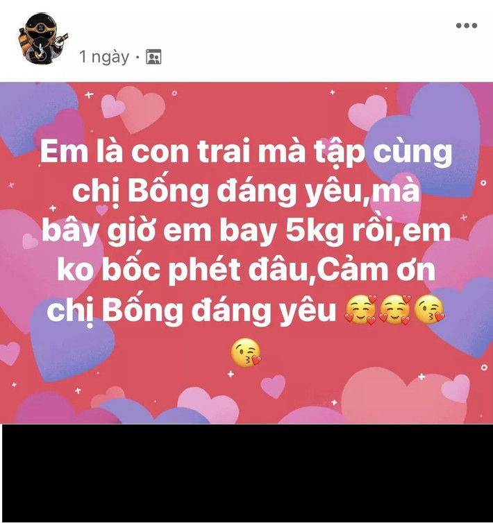 "Giáo trình" tập luyện của Lê Bống hiệu quả tích cực với người tập luyện, thậm chí, có bạn trẻ còn chia sẻ bản thân đã giảm được 6kg sau khi trải nghiệm các bài tập.