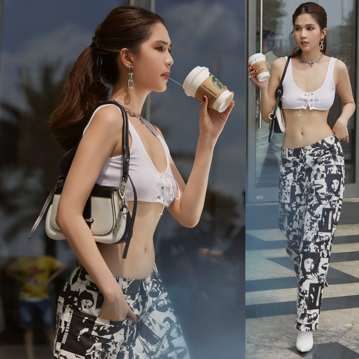 Ngọc Trinh là người mẫu nổi tiếng của showbiz Việt, cô thường gắn liền với danh xưng "nữ hoàng nội y". Thời gian nghỉ dịch, nhiều hoạt động giải trí bị đình trệ, cô cũng phải ở tại nhà khá lâu như nhiều nghệ sĩ khác.