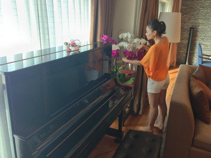 Nữ ca sĩ từng chia sẻ vị trí của căn hộ này rất tiện cho việc đi lại của cô và chồng.