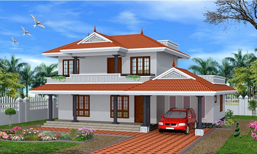 Biệt thự mái thái nổi bật với những hình ảnh ô cửa kính được bố trí đẹp mắt, vừa lấy ánh sáng tự nhiên, tạo không gian mở. Ảnh: Thanglongarc.