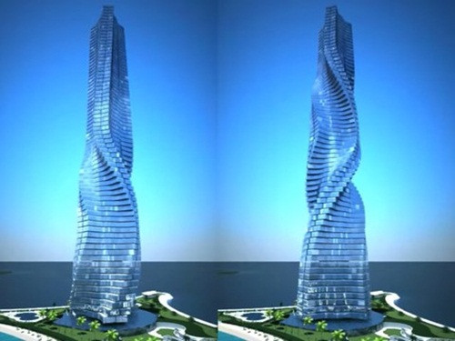 Với thiết kế xoay 360 độ, tầm nhìn cư dân luôn được thay đổi. Ảnh: Construction Week.